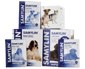 Samylin Nahrungsergänzungsmittel für Hunde und Katzen 30 Beuteln [3 formatos]